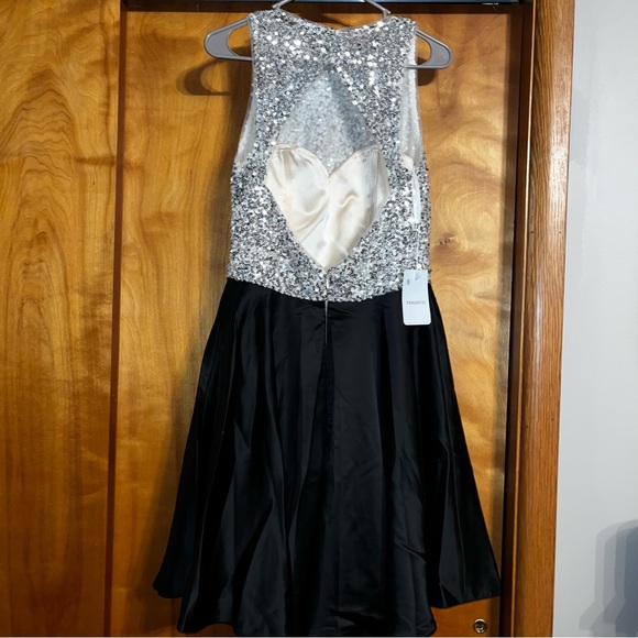 Elegant Black and Silver Dress - Picture 2 of 3